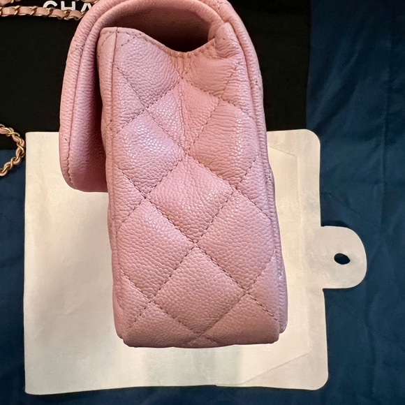 Chanel Mini Rectangular Flap Top Handle Caviar (Light Pink) - Picture 3 of 16